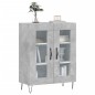vidaXL Aparador de madera de ingeniería gris hormigón 69,5x34x90 cm vidaXL Aparador de madera de ingeniería gris hormigón 69,5x34x90 cm