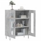vidaXL Aparador de madera de ingeniería gris hormigón 69,5x34x90 cm vidaXL Aparador de madera de ingeniería gris hormigón 69,5x34x90 cm