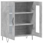 vidaXL Aparador de madera de ingeniería gris hormigón 69,5x34x90 cm vidaXL Aparador de madera de ingeniería gris hormigón 69,5x34x90 cm