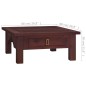 vidaXL Mesa de centro clásica madera maciza caoba marrón 68x68x30 cm vidaXL Mesa de centro clásica madera maciza caoba marrón 68x68x30 cm