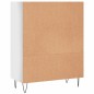 vidaXL Estantería madera de ingeniería blanco brillo 69,5x32,5x90 cm vidaXL Estantería madera de ingeniería blanco brillo 69,5x32,5x90 cm