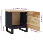 vidaXL Mesita de noche de madera maciza de mango 40x33x46 cm vidaXL Mesita de noche de madera maciza de mango 40x33x46 cm