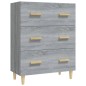vidaXL Aparador de madera contrachapada gris Sonoma 70x34x90 cm vidaXL Aparador de madera contrachapada gris Sonoma 70x34x90 cm