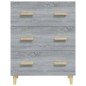 vidaXL Aparador de madera contrachapada gris Sonoma 70x34x90 cm vidaXL Aparador de madera contrachapada gris Sonoma 70x34x90 cm