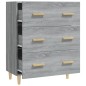vidaXL Aparador de madera contrachapada gris Sonoma 70x34x90 cm vidaXL Aparador de madera contrachapada gris Sonoma 70x34x90 cm