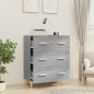 vidaXL Aparador de madera contrachapada gris Sonoma 70x34x90 cm vidaXL Aparador de madera contrachapada gris Sonoma 70x34x90 cm