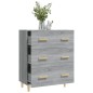 vidaXL Aparador de madera contrachapada gris Sonoma 70x34x90 cm vidaXL Aparador de madera contrachapada gris Sonoma 70x34x90 cm
