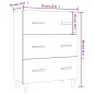 vidaXL Aparador de madera contrachapada gris Sonoma 70x34x90 cm vidaXL Aparador de madera contrachapada gris Sonoma 70x34x90 cm