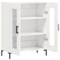 vidaXL Aparador de madera contrachapada blanco brillante 69,5x34x90 cm