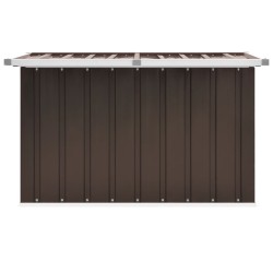 vidaXL Caja de almacenaje para jardín marrón 109x67x65 cm