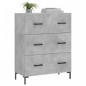 vidaXL Aparador de madera de ingeniería gris hormigón 69,5x34x90 cm vidaXL Aparador de madera de ingeniería gris hormigón 69,5x34x90 cm