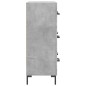 vidaXL Aparador de madera de ingeniería gris hormigón 69,5x34x90 cm vidaXL Aparador de madera de ingeniería gris hormigón 69,5x34x90 cm