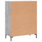 vidaXL Aparador de madera de ingeniería gris hormigón 69,5x34x90 cm vidaXL Aparador de madera de ingeniería gris hormigón 69,5x34x90 cm