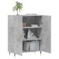 vidaXL Aparador de madera de ingeniería gris hormigón 69,5x34x90 cm vidaXL Aparador de madera de ingeniería gris hormigón 69,5x34x90 cm