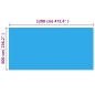 vidaXL Cubierta de piscina rectangular PE azul 1200x600 cm vidaXL Cubierta de piscina rectangular PE azul 1200x600 cm