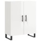 vidaXL Aparador de madera contrachapada blanco brillante 69,5x34x90 cm vidaXL Aparador de madera contrachapada blanco brillante 69,5x34x90 cm