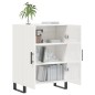 vidaXL Aparador de madera contrachapada blanco brillante 69,5x34x90 cm vidaXL Aparador de madera contrachapada blanco brillante 69,5x34x90 cm