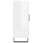 vidaXL Aparador de madera contrachapada blanco brillante 69,5x34x90 cm vidaXL Aparador de madera contrachapada blanco brillante 69,5x34x90 cm