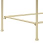 vidaXL Mesa auxiliar de estilo vintage metal 87x34x73 cm dorada vidaXL Mesa auxiliar de estilo vintage metal 87x34x73 cm dorada