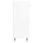 vidaXL Aparador de madera contrachapada blanco brillante 69,5x34x90 cm vidaXL Aparador de madera contrachapada blanco brillante 69,5x34x90 cm