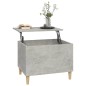 vidaXL Mesa de centro madera contrachapada gris hormigón 60x44,5x45 cm vidaXL Mesa de centro madera contrachapada gris hormigón 60x44,5x45 cm