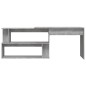 vidaXL Escritorio esquina madera contrachapada gris Sonoma 200x50x76cm vidaXL Escritorio esquina madera contrachapada gris Sonoma 200x50x76cm