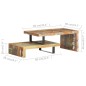 vidaXL Juego de 2 mesas de centro de madera maciza reciclada vidaXL Juego de 2 mesas de centro de madera maciza reciclada