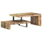vidaXL Juego de 2 mesas de centro de madera maciza reciclada vidaXL Juego de 2 mesas de centro de madera maciza reciclada
