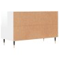 vidaXL Mueble de TV madera contrachapada blanco brillo 80x36x50 cm
