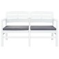 vidaXL Juego de muebles de jardín 4 piezas plástico blanco vidaXL Juego de muebles de jardín 4 piezas plástico blanco