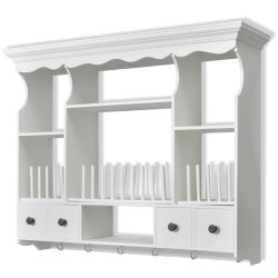 vidaXL Mueble de pared para cocina de madera blanco 