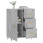 vidaXL Aparador de madera de ingeniería gris hormigón 69,5x34x90 cm vidaXL Aparador de madera de ingeniería gris hormigón 69,5x34x90 cm