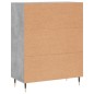 vidaXL Aparador de madera de ingeniería gris hormigón 69,5x34x90 cm vidaXL Aparador de madera de ingeniería gris hormigón 69,5x34x90 cm