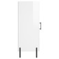 vidaXL Aparador de madera contrachapada blanco brillante 34,5x34x90 cm vidaXL Aparador de madera contrachapada blanco brillante 34,5x34x90 cm