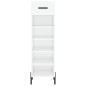 vidaXL Mueble zapatero madera contrachapada blanco brillo 30x35x105 cm vidaXL Mueble zapatero madera contrachapada blanco brillo 30x35x105 cm
