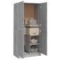 vidaXL Armario de madera contrachapada gris Sonoma 82,5x51,5x180 cm vidaXL Armario de madera contrachapada gris Sonoma 82,5x51,5x180 cm
