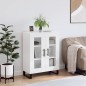 vidaXL Aparador de madera contrachapada blanco brillante 69,5x34x90 cm vidaXL Aparador de madera contrachapada blanco brillante 69,5x34x90 cm