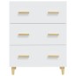 vidaXL Aparador de madera contrachapada blanco 70x34x90 cm vidaXL Aparador de madera contrachapada blanco 70x34x90 cm