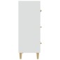 vidaXL Aparador de madera contrachapada blanco 70x34x90 cm vidaXL Aparador de madera contrachapada blanco 70x34x90 cm