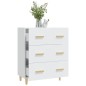 vidaXL Aparador de madera contrachapada blanco 70x34x90 cm vidaXL Aparador de madera contrachapada blanco 70x34x90 cm