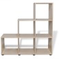 vidaXL Estantería librería en forma de escalera 107 cm blanca vidaXL Estantería librería en forma de escalera 107 cm blanca