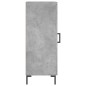 vidaXL Aparador de madera contrachapada gris hormigón 34,5x34x90 cm
