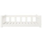 vidaXL Cama para perros madera maciza de pino blanco 95,5x65,5x28 cm vidaXL Cama para perros madera maciza de pino blanco 95,5x65,5x28 cm