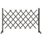 vidaXL Valla de jardín enrejada madera maciza de abeto gris 120x90 cm vidaXL Valla de jardín enrejada madera maciza de abeto gris 120x90 cm