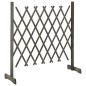 vidaXL Valla de jardín enrejada madera maciza de abeto gris 120x90 cm vidaXL Valla de jardín enrejada madera maciza de abeto gris 120x90 cm