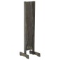 vidaXL Valla de jardín enrejada madera maciza de abeto gris 120x90 cm vidaXL Valla de jardín enrejada madera maciza de abeto gris 120x90 cm