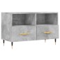 vidaXL Mueble para TV madera contrachapada gris hormigón 80x36x50 cm vidaXL Mueble para TV madera contrachapada gris hormigón 80x36x50 cm