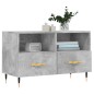 vidaXL Mueble para TV madera contrachapada gris hormigón 80x36x50 cm vidaXL Mueble para TV madera contrachapada gris hormigón 80x36x50 cm