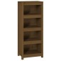 vidaXL Estantería madera maciza de pino marrón miel 50 x 35 x 125,5 cm vidaXL Estantería madera maciza de pino marrón miel 50 x 35 x 125,5 cm