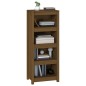 vidaXL Estantería madera maciza de pino marrón miel 50 x 35 x 125,5 cm vidaXL Estantería madera maciza de pino marrón miel 50 x 35 x 125,5 cm